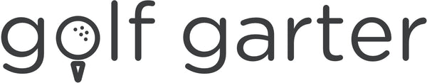 This is the golf garter logo wordmark in grey text.